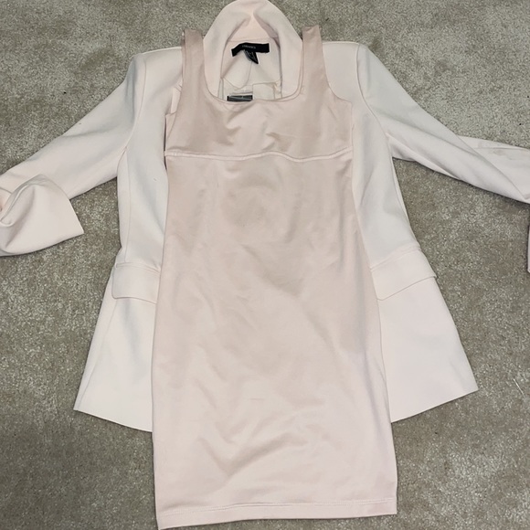 Pale Pink Blazer Dress Set - Picture 2 of 4